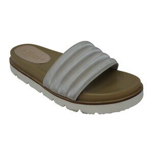 Oasis Society Open Toe Puffed Strap Slide Sandals Womens 8.5